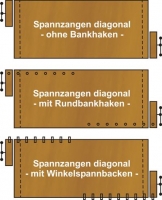 Universal-Werktisch H1-ZSD mit 2 abnehmbaren Spannzangen